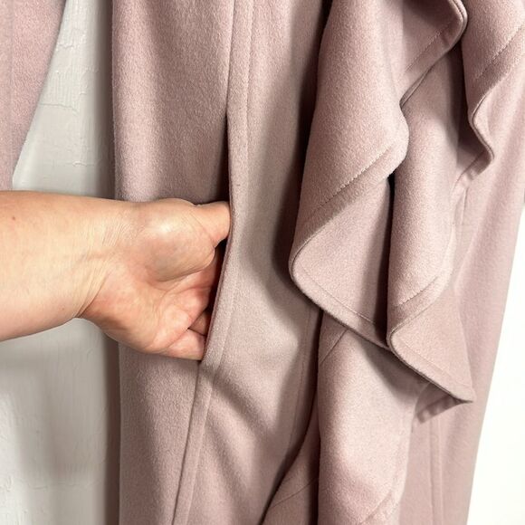 YVES SAINT LAURENT RIVE GAUCHE Vintage 2003 Ruffle Coat Size XS - Picture 4 of 14